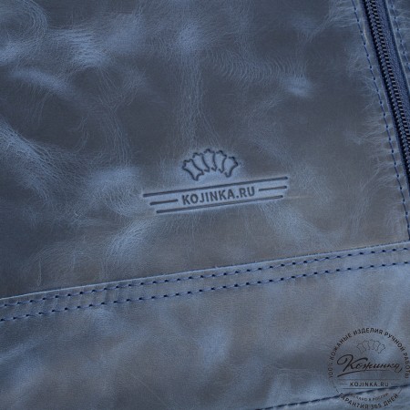 Кожаный рюкзак "Дрезден" (cиний антик)