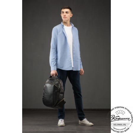 Кожаный рюкзак "Ланселот" (песочный крейзи)