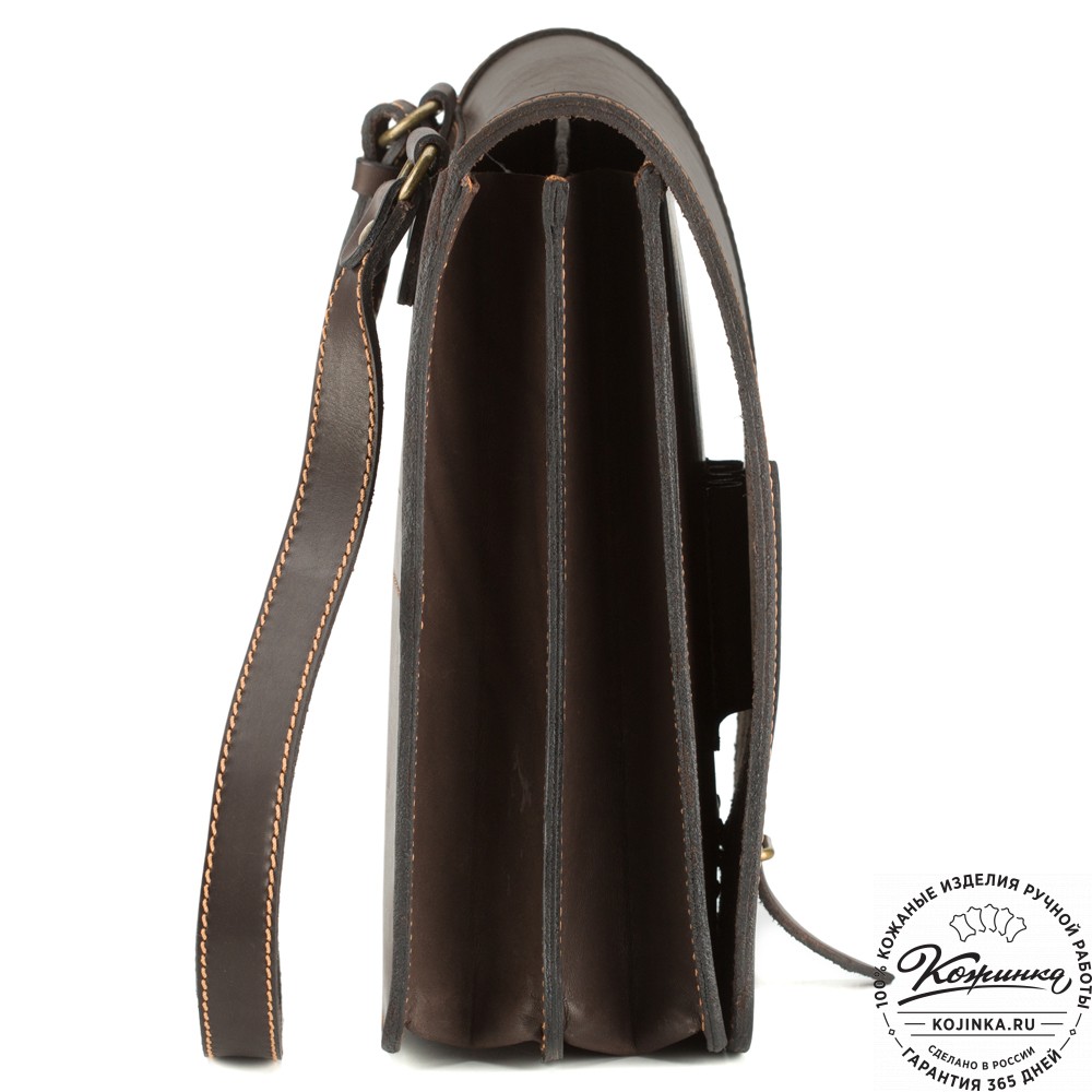 Кожаная сумка "Макар" (коричневая)