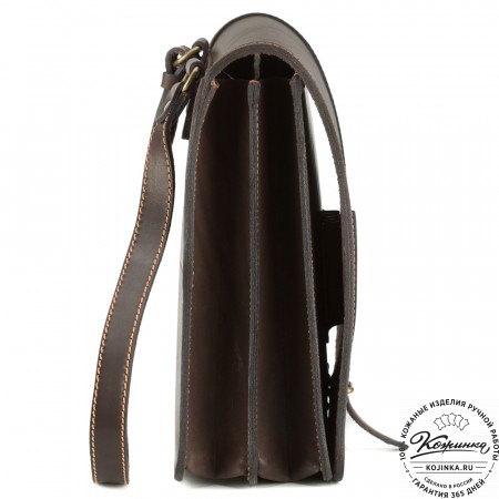 Кожаная сумка "Макар" (коричневая)