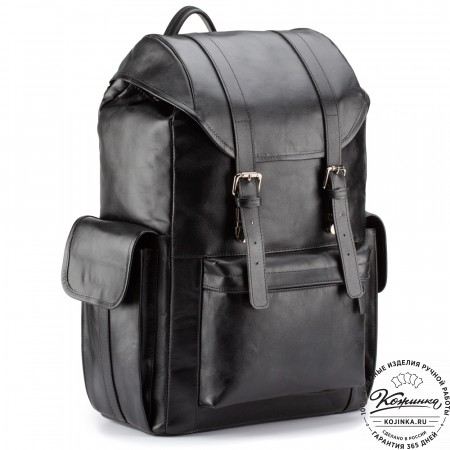 Кожаный рюкзак "Ганнибал" (чёрный)