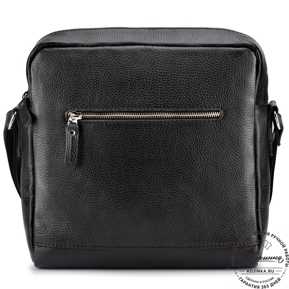 Мужская кожаная сумка "Колин" (черная)