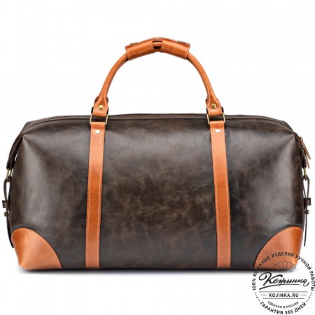 Кожаная дорожная сумка "Магнум" (коричневая наппа)