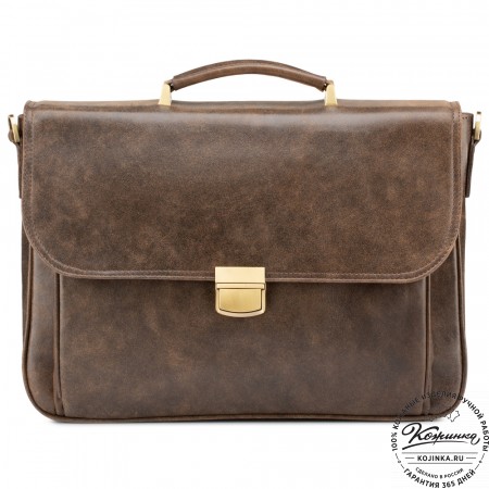 Кожаный портфель "Даниэль" (коричневая наппа)