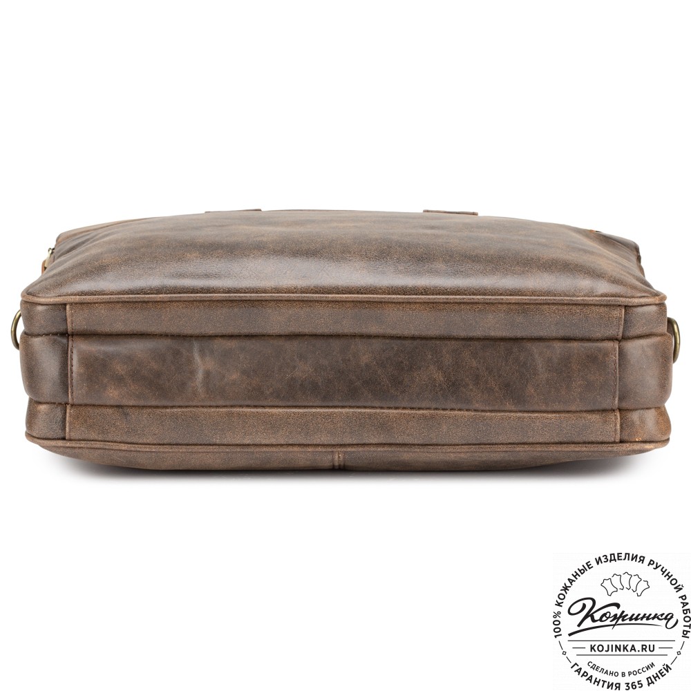 Кожаная деловая сумка "Густав" (коричневая наппа)