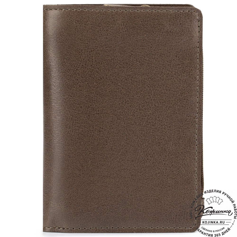 Кожаное портмоне "Япония" (олива)