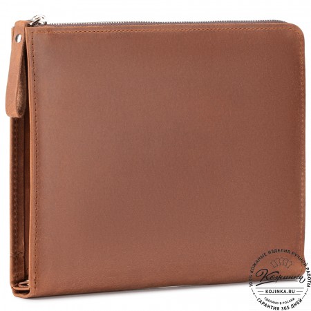 Кожаная папка для документов "Кейптаун" (коричневый крейзи)
