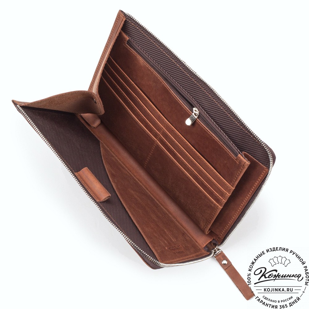 Кожаная папка для документов "Кейптаун" (коричневый крейзи)