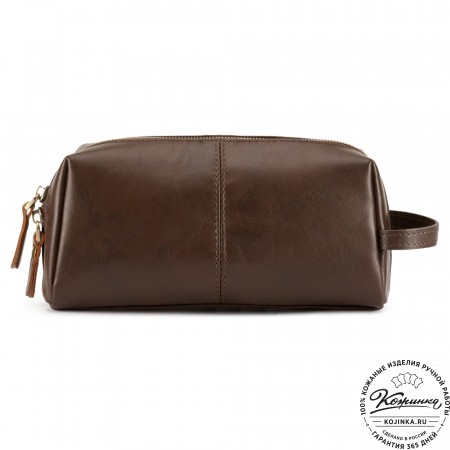 Кожаный несессер "Гремлин" (коричневый)