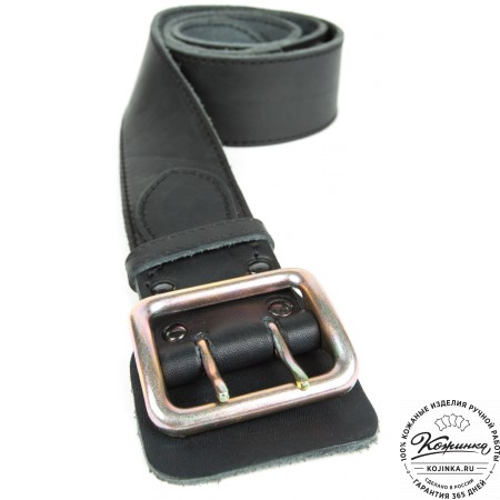 Кожаный ремень "Гренадёр" (чёрный)