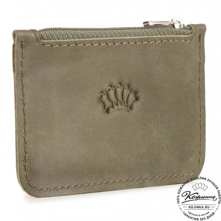 Кожаный картхолдер "Мурано" (олива)