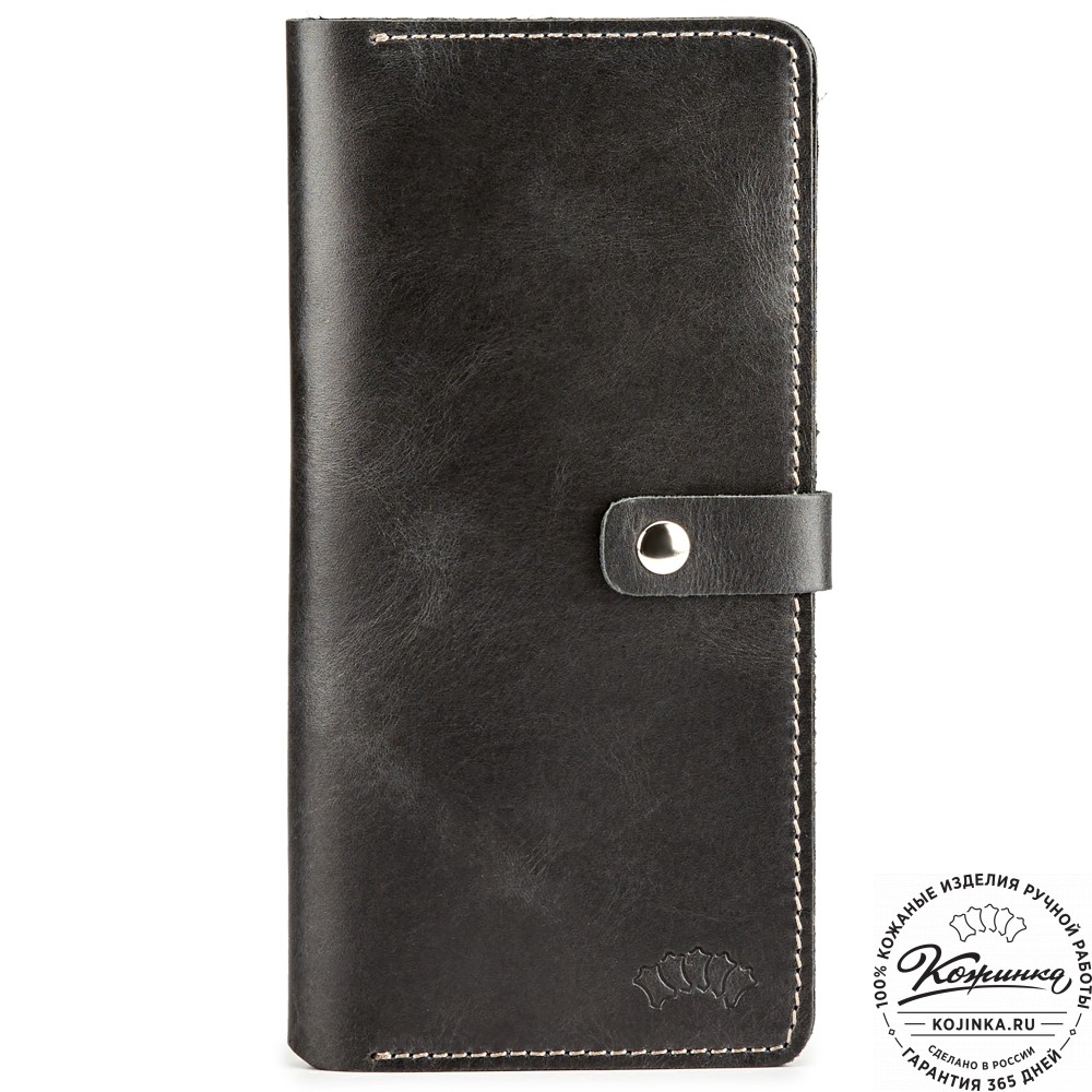 Кожаное портмоне "Турция" (чёрное)