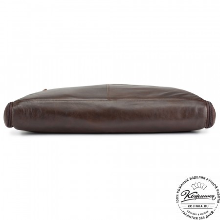 Кожаный портплед "Сильвер" (темно-коричневый)