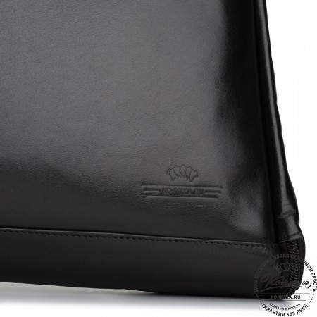 Кожаный портплед "Сильвер" (чёрный)