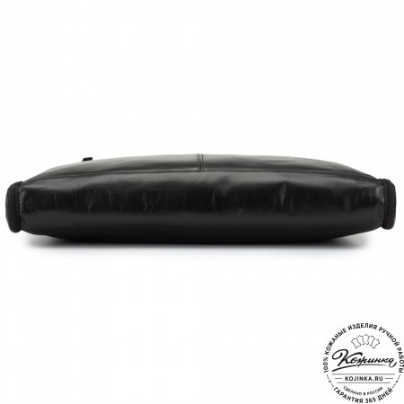 Кожаный портплед "Сильвер" (чёрный)