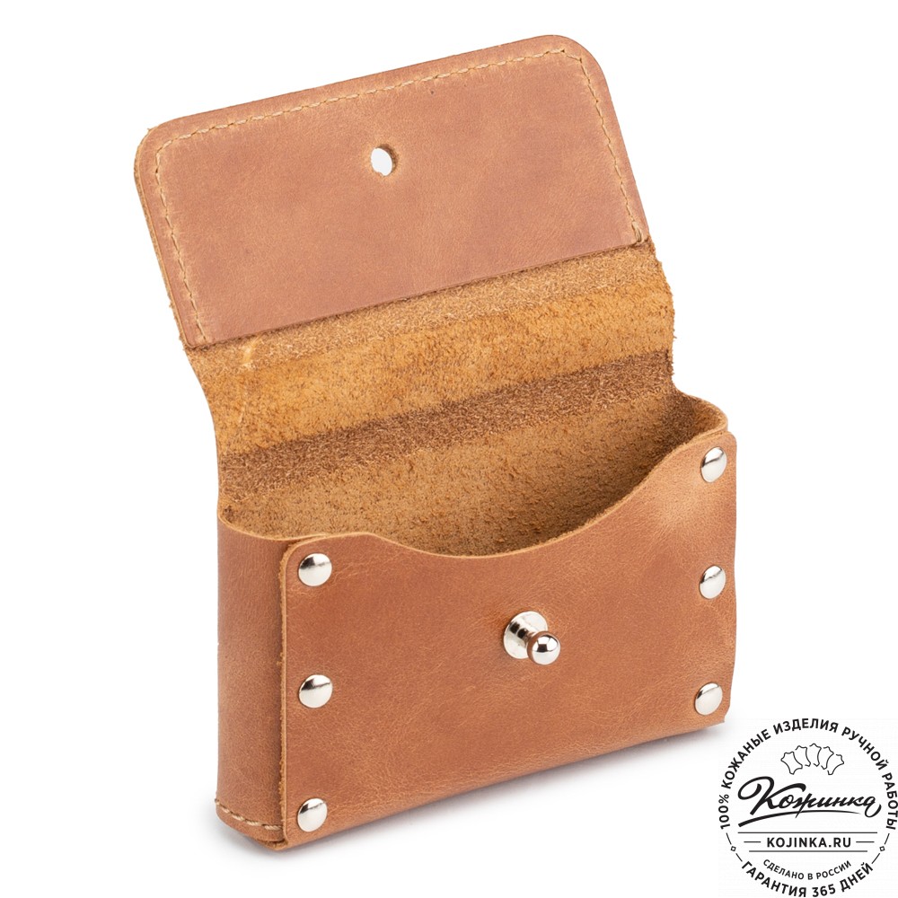 Кожаный картхолдер "Тироль" (коричневый) 