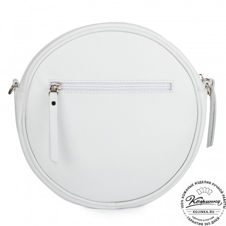 Женская кожаная сумка "Дарья" (белая)