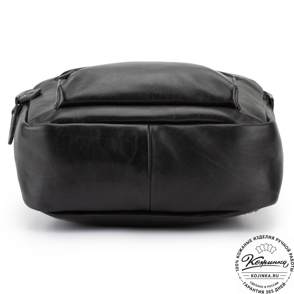 Кожаный рюкзак "Стефания" (чёрный)