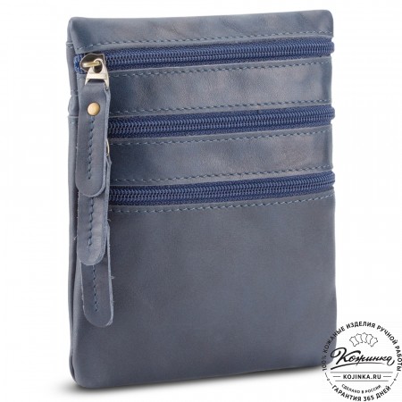 Кожаная сумка "Аллен макси" (джинс)