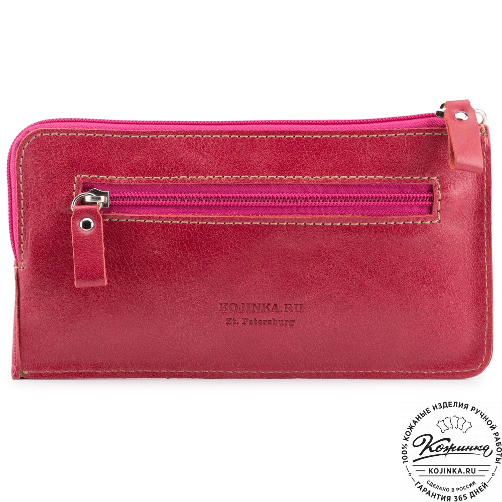 Кожаный клатч "Австрия" (красный) 