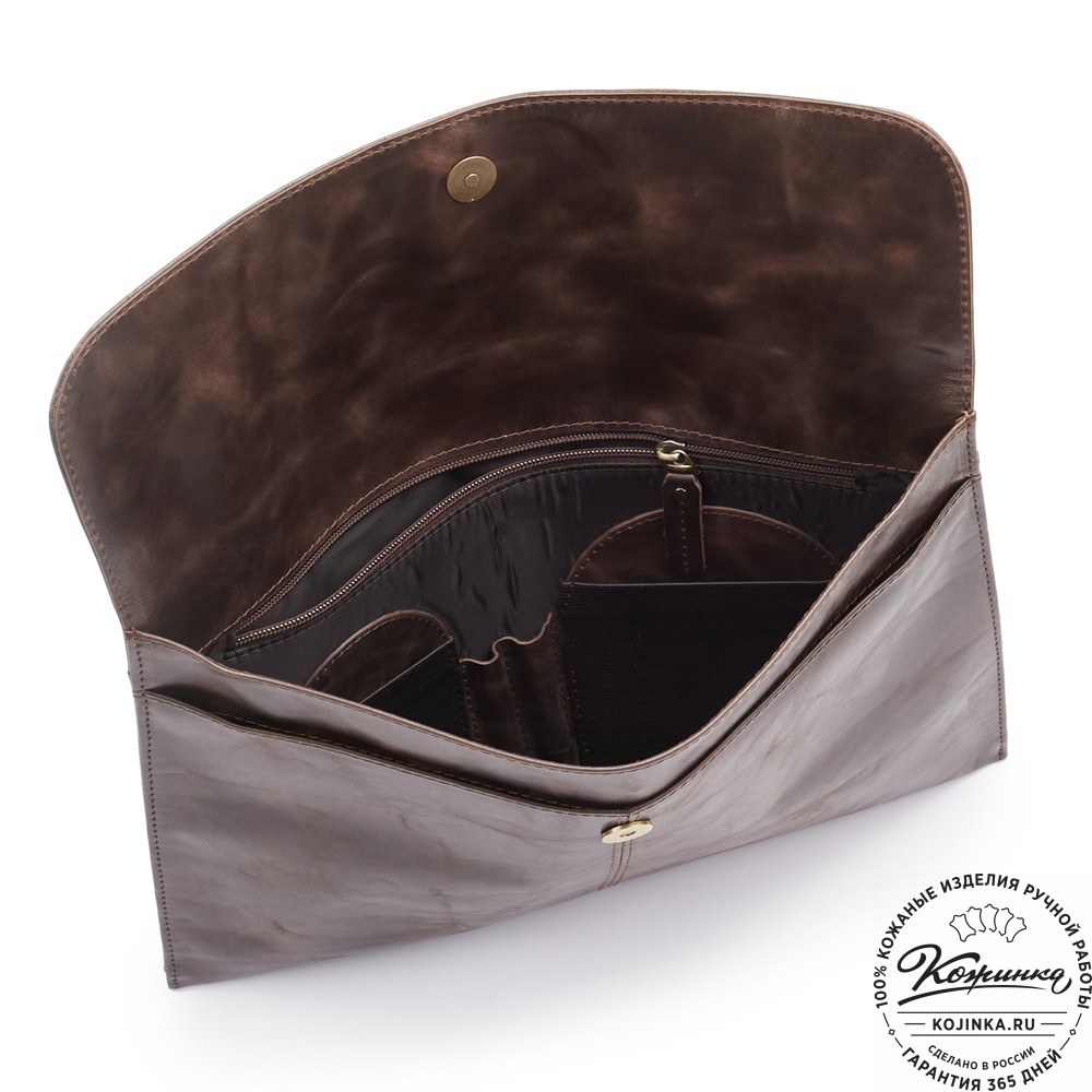 Папка для документов "Линда" (тёмно-коричневый антик)