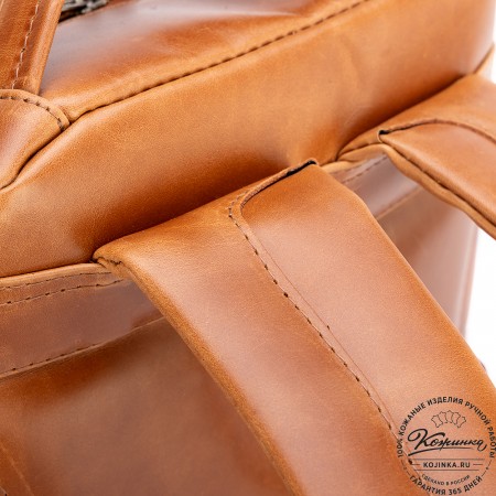 Кожаный рюкзак "Марвин" (рыжий воск)
