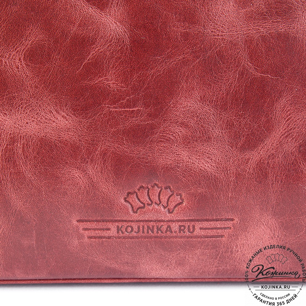 Кожаный портфель "Александрия" (бордо антик)