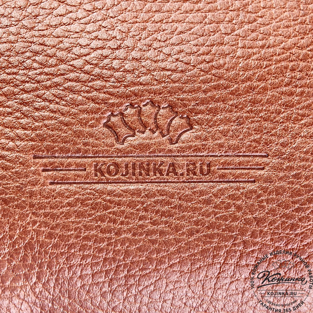 Кожаная сумка-рюкзак "Бигмэн" (светло-коричневая)