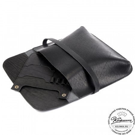 Кожаный планшет "Гудзон" (черный)