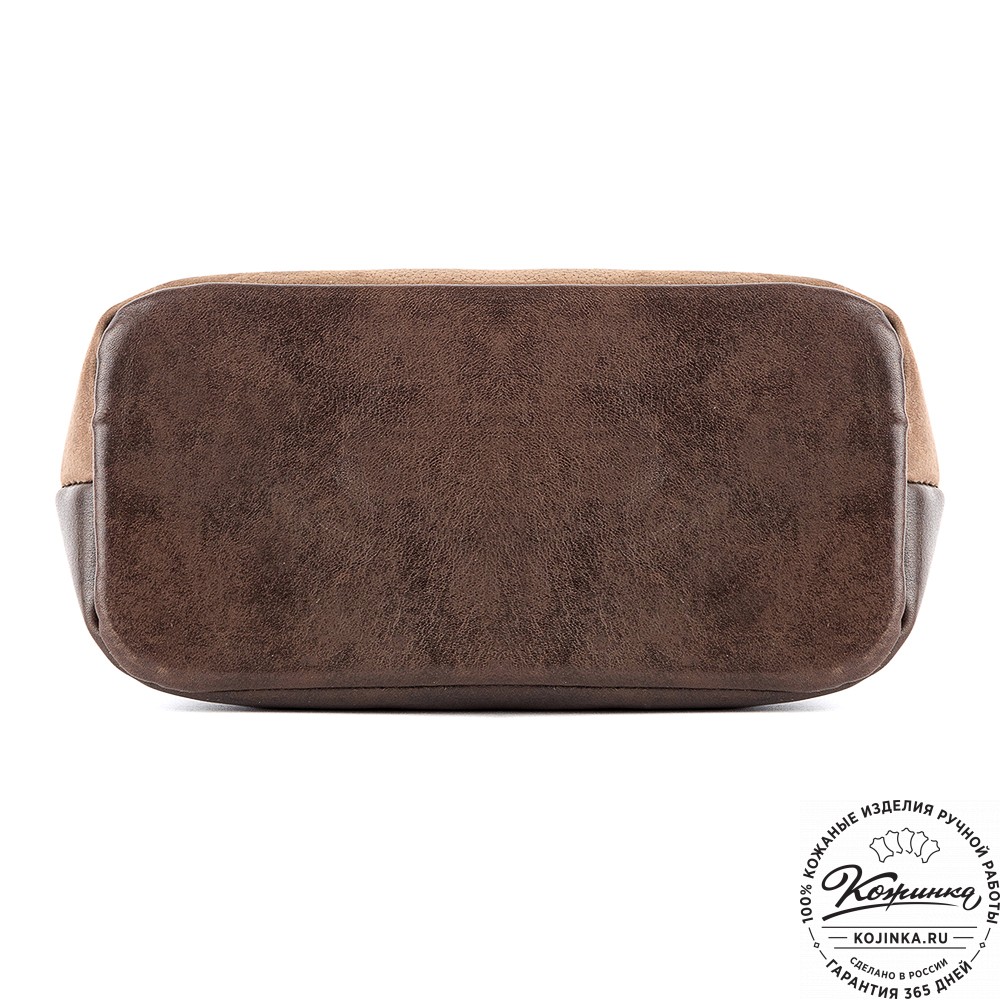 Женская кожаная сумка "Саманта" (коричневая)