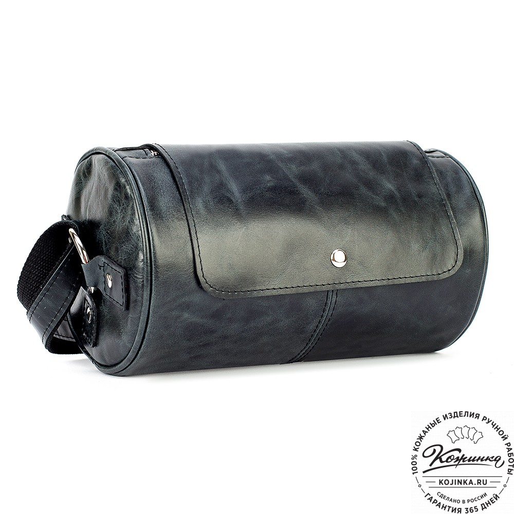 Кожаная сумка "Джерри" (чёрный антик)