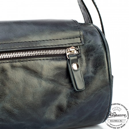 Кожаная сумка "Джерри" (чёрный антик)