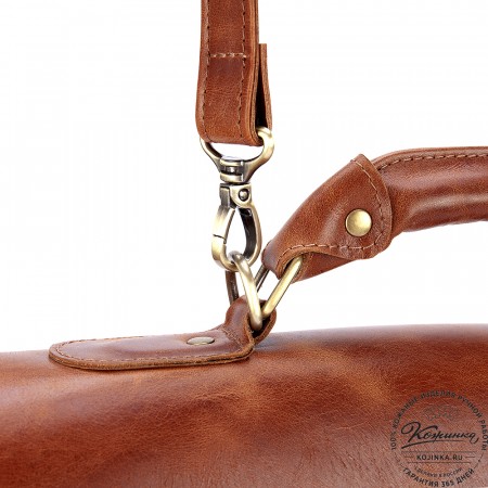 Кожаный портфель "Александрия" (рыжий антик)