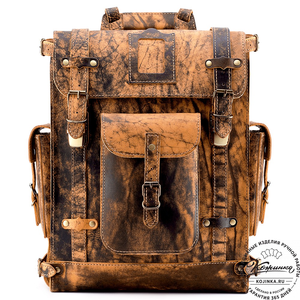 Кожаный ранец "Максимус 3" (старение)