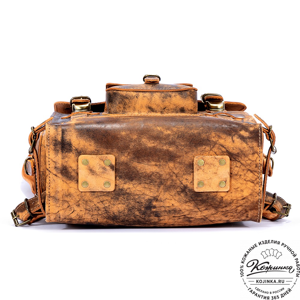 Кожаный ранец "Максимус 3" (старение)