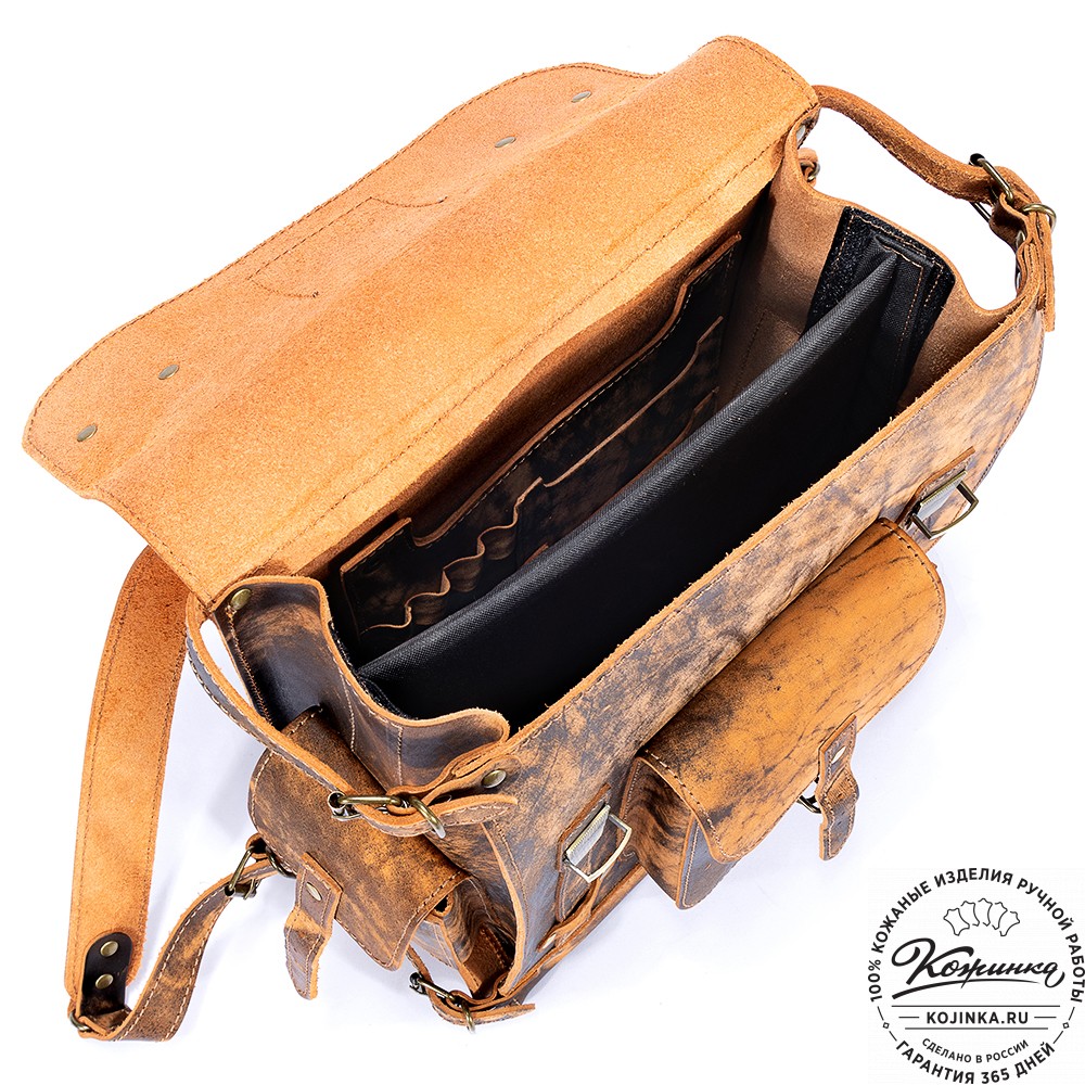 Кожаный ранец "Максимус 3" (старение)