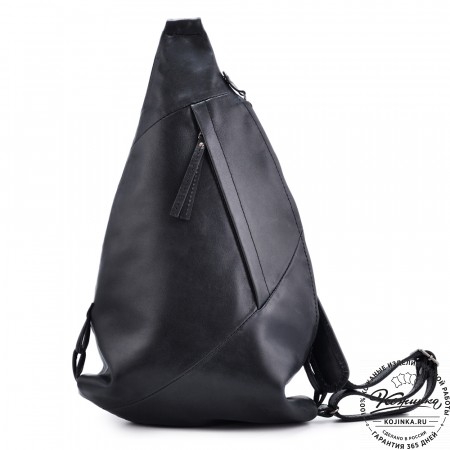 Кожаный рюкзак "Африка" (чёрный)