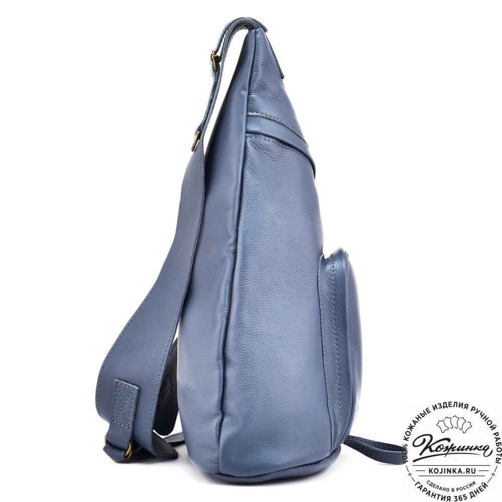 Кожаный рюкзак "Фобос" (джинс)