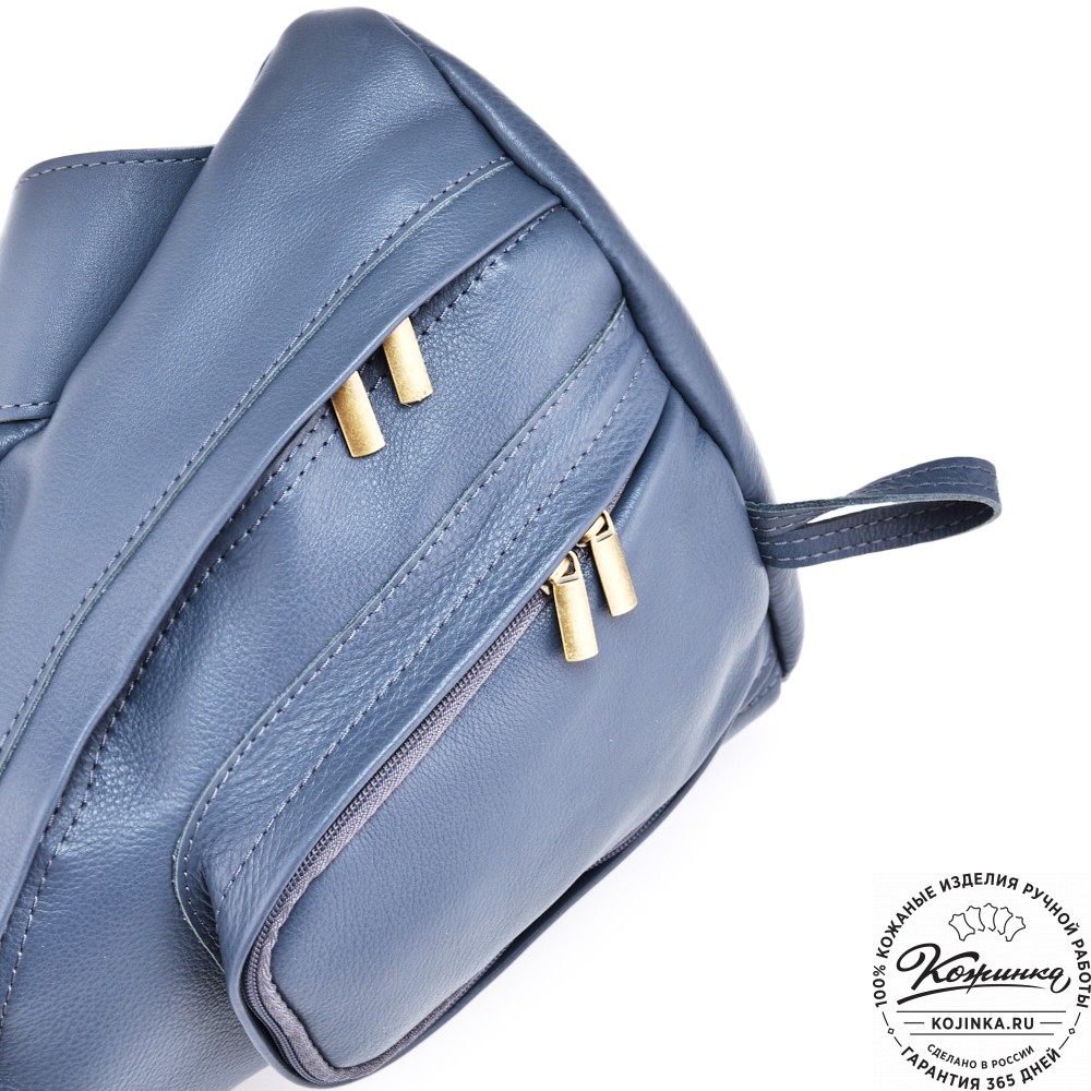 Кожаный рюкзак "Фобос" (джинс)