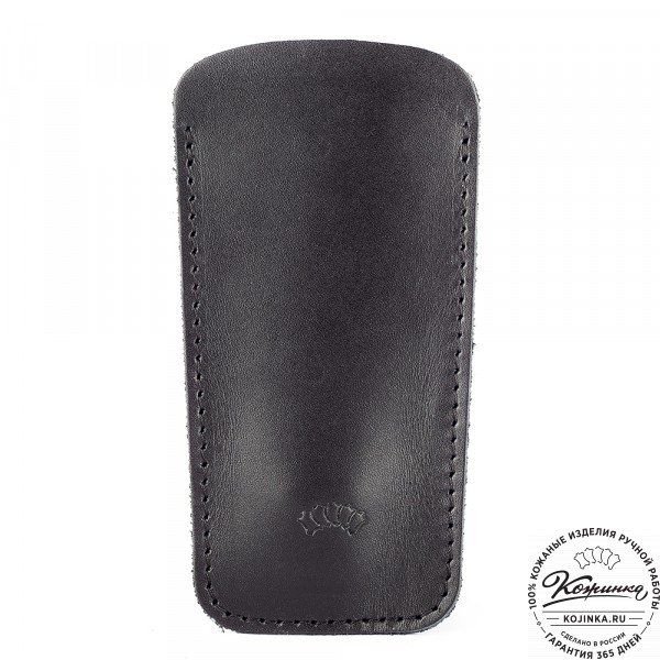 Кожаная ключница "Дерби" (чёрная). фото 1