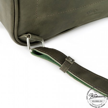 Кожаный рюкзак "Касандра" (хаки гладкая кожа)