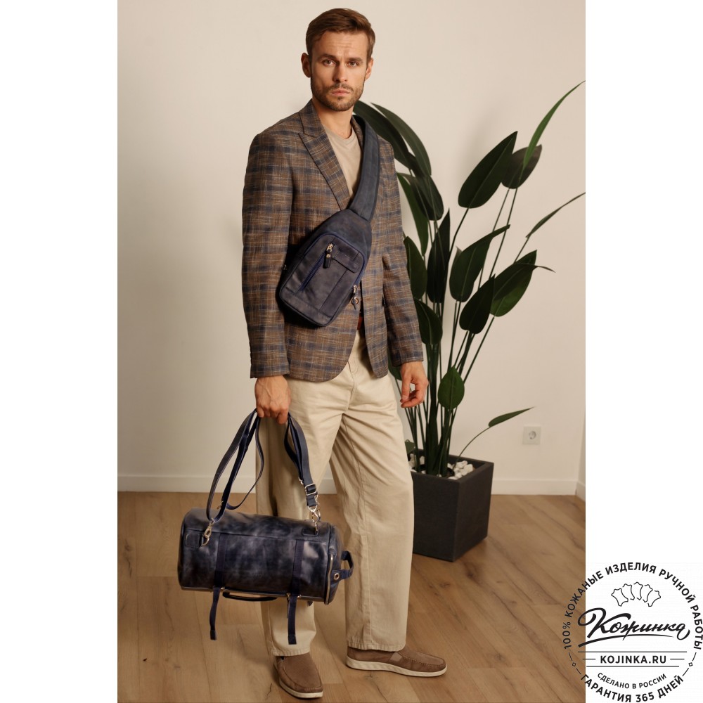  Кожаная сумка-трансформер "Скаут" (коричневый крейзи)