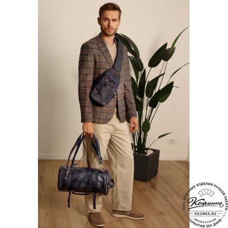  Кожаная сумка-трансформер "Скаут" (коричневый крейзи)