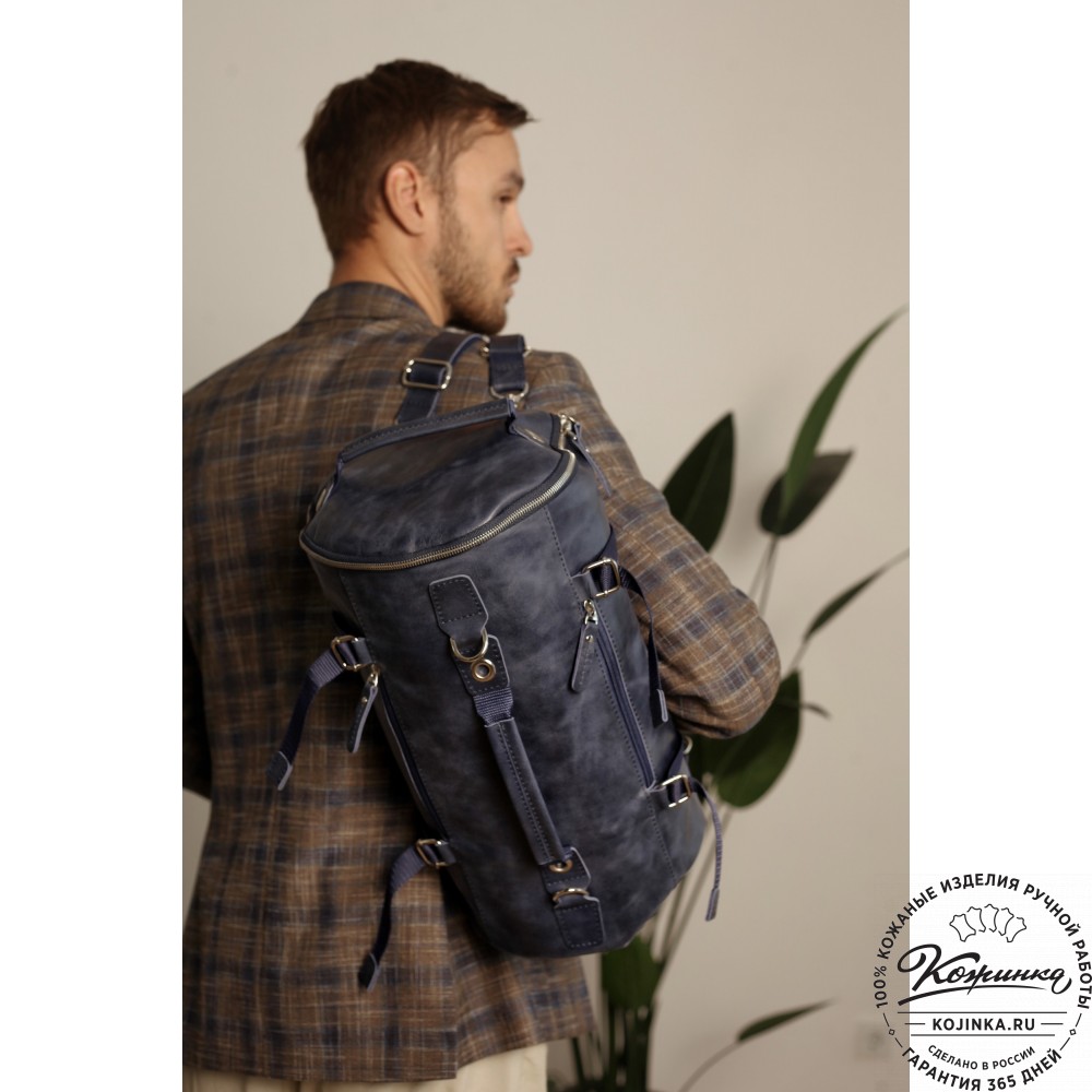  Кожаная сумка-трансформер "Скаут" (коричневый крейзи)