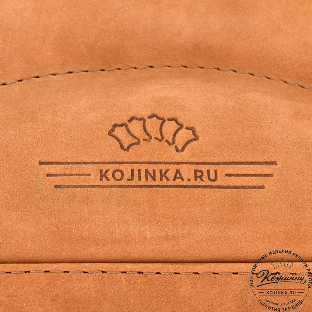  Кожаный рюкзак "Дионис" (рыжий крейзи)