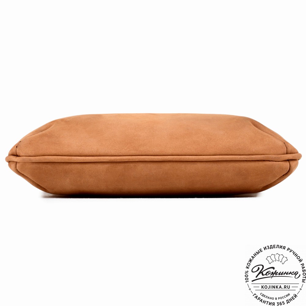  Мужская кожаная сумка "Говард" (песочный крейзи)