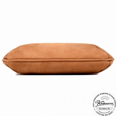  Мужская кожаная сумка "Говард" (песочный крейзи)