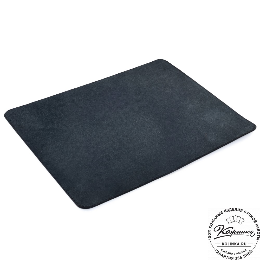  Бювар кожаный для рабочего стола (черный) 