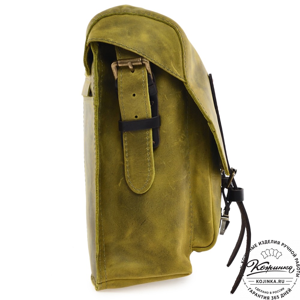 Кожаная сумка "Форман" (лимон крейзи)