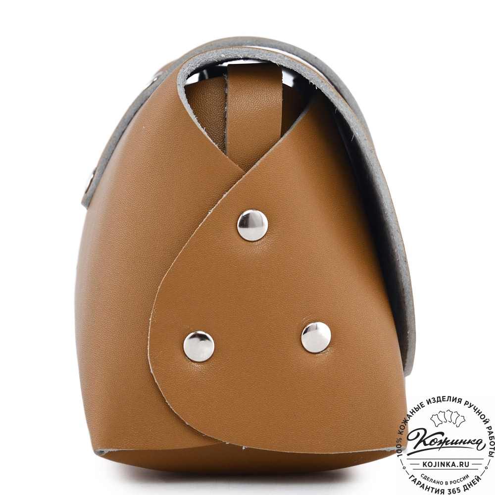  Женская кожаная сумка "Милла макси" (горчица)